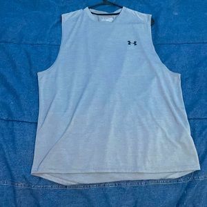 Grey Under Armour sleeveless shirt